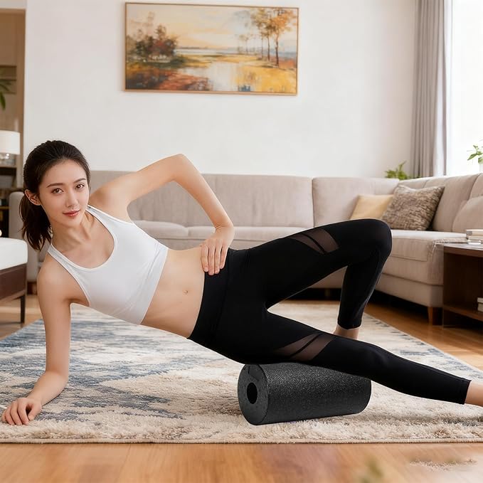 Yoga Foam Roller - Hollow Column Massage Tool - Workout Roller Foam,for Gym Post-Exercise Sports Recovery Home Fitness Routine Yoga Stretching