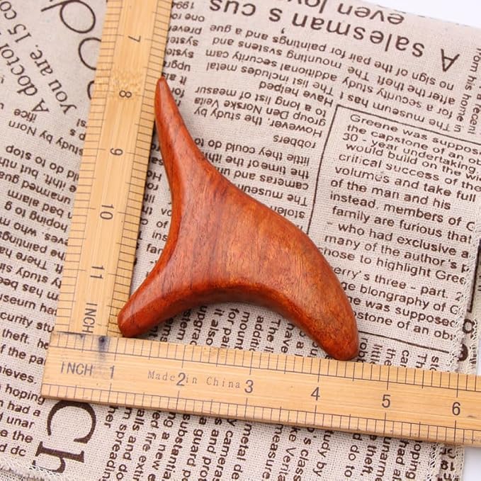 2Pcs Thai Reflexology Master Hand Foot Stress Reliever Ergonomic Wing Massager Wooden SPA Therapy Tool Vibrant Massage Tools Wooden Crafts