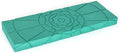 Teak Meditation Bench - Meditation Seat - Meditation Stool - Kneeling Meditation Chair - Portable Folding Meditation Bench - Seiza Yoga Meditation Bench - Prayer Bench (Teal Green Foam Pad)