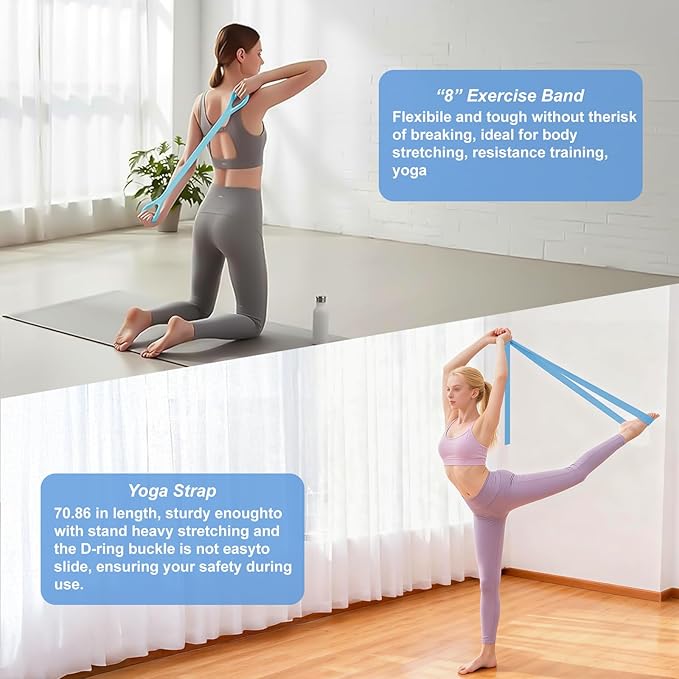 Luscinia Pilates Kit,Home Pilates Ring Kit for Women,Pilates Equipment Ring and Ball Set with Pilates Ring, Pilates Ball, Resistance Bands, Figure 8 Band & Accessories Pilates Starter Kit