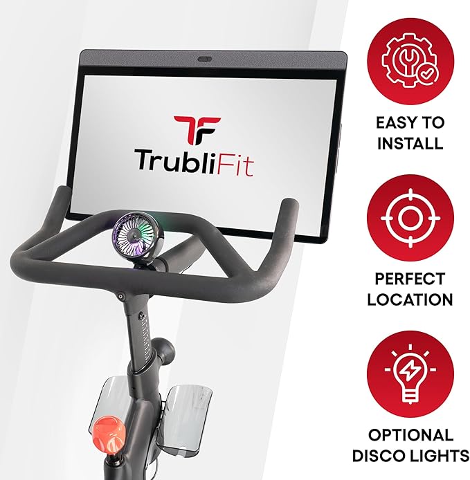 TrubliFit Fan for Peloton Bike & Peloton Treadmill - Accessories for Peloton - Fits Original Bike, Bike+ or Tread - No Batteries or Charging Required