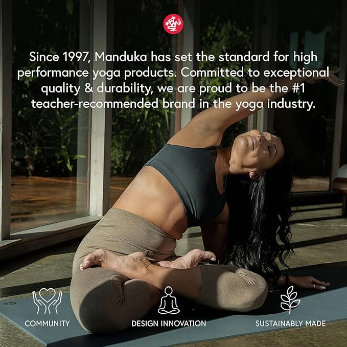 Manduka PRO Travel Yoga Mat - 2mm | Foldable & Travel Friendly | Lifetime Durability | Teacher Approved | Hygienic Construction