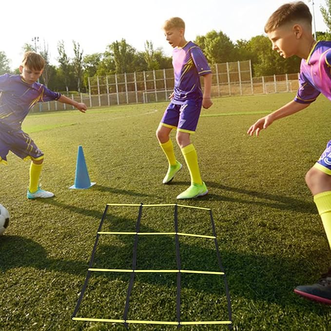 Football Speed Training Ladder and Agility Ladder Tool for Soccer Footwork Drills for Speed and Coordination Training