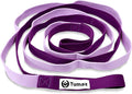 Tumaz Stretching Strap - 10 Loops & Non-Elastic Yoga Strap - Perfect Home Workout Stretch Strap for Physical Therapy, Yoga, Pilates, Flexibility
