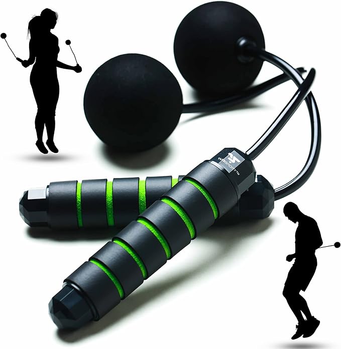 Bod Ropes Cordless Jump Rope Beachbody MBF - Adjustable Length Ropeless Jump Rope For Beachbody - Emulate Weighted Jumprope Indoors - Cordless Jumping Rope Great For Improving Fitness In Small Spaces