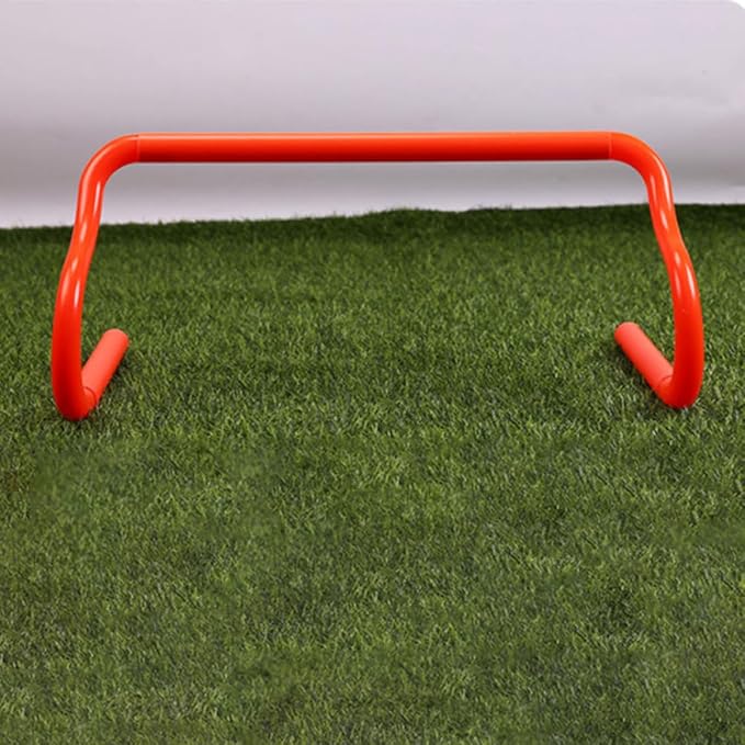 Milisten 3pcs Detachable Agility Speed Hurdles Set Orange for Soccer Basketball Football Training Equipment Exercise Balance Drills