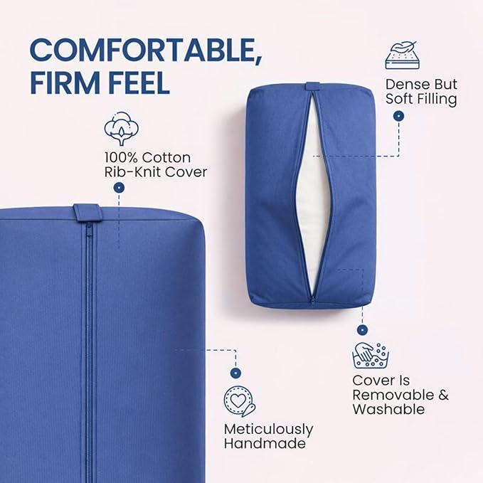 Rectangular Cotton Yoga Bolster, Yoga Pillow, Yoga Cushion, Yin yoga Bolster, Iyengar yoga bolster