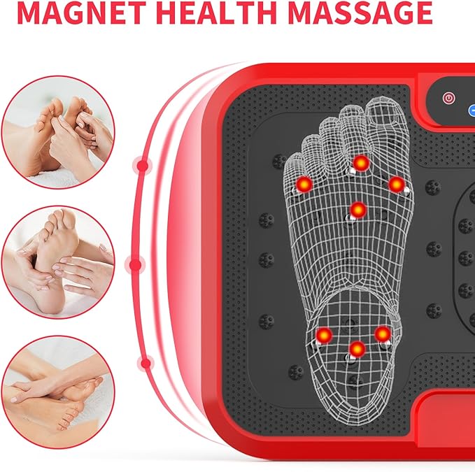 Vibration Plate Exercise Machine – Full Body Vibration Platform for Weight Loss, Lymphatic Drainage & Muscle Toning – Home Fitness Equipment with Remote