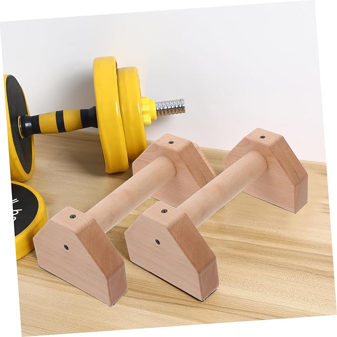 2pcs Wooden Push-up Handles for Strength Training Push-up Stands Ergonomic Equipment for Men