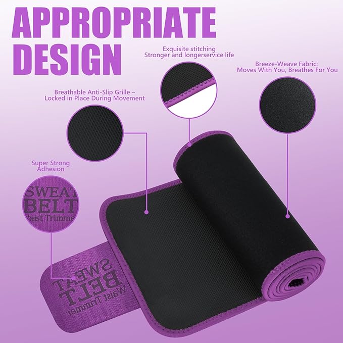 MORECOO Waist Trainer for Women/Men, Sculpt Touch Sweat Band for Stomach, Waist Trimmer for Women Workouts &Speed Belly Sweat