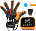 Rehabilitation Robot Gloves Equipment for Stroke Recovery, Hand Strength Exercise, and Adaptive Training Hemiplegic with USB Chargeable Orange (Size M,Left Hand)