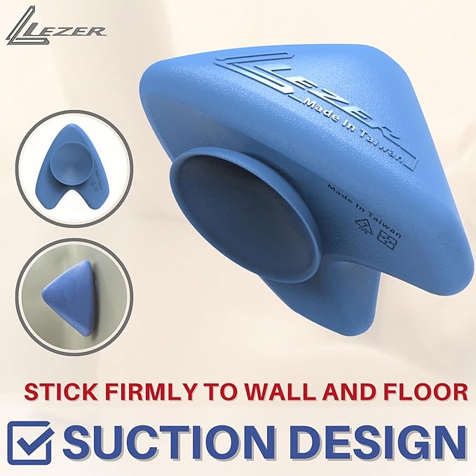 LEZER Large Trigger Massage Point, Manual Massage Ball, Hip Hook, Muscle Knot Release Tool, Deep Tissue Relief, Hip Flexor Iliacus Back Psoas Hand Foot Myofascial Physical Therapy, 3.5 inｘ3 in, Blue