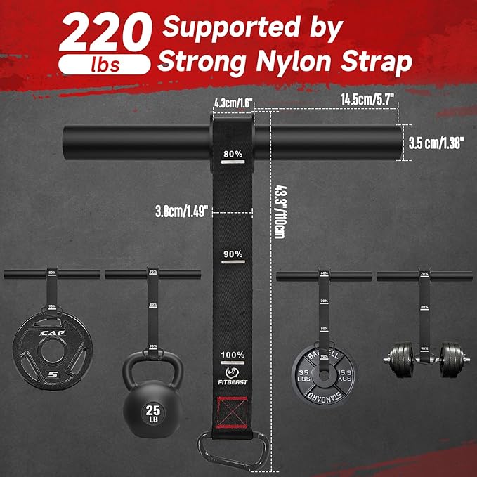 FitBeast Wrist Roller Forearm Trainer, Adjustable Strap Forearm Blaster for Grip Strength & Wrist Workouts