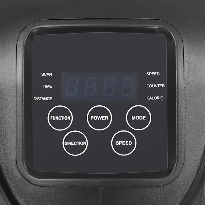 Elliptical Machine, ABS Under Desk Elliptical Machine with Stand Up to 55.12 LBS, LCD Display Monitor Motorized Elliptical Trainer Have Touch Screen and Remote Control for Home, Gym, Office.