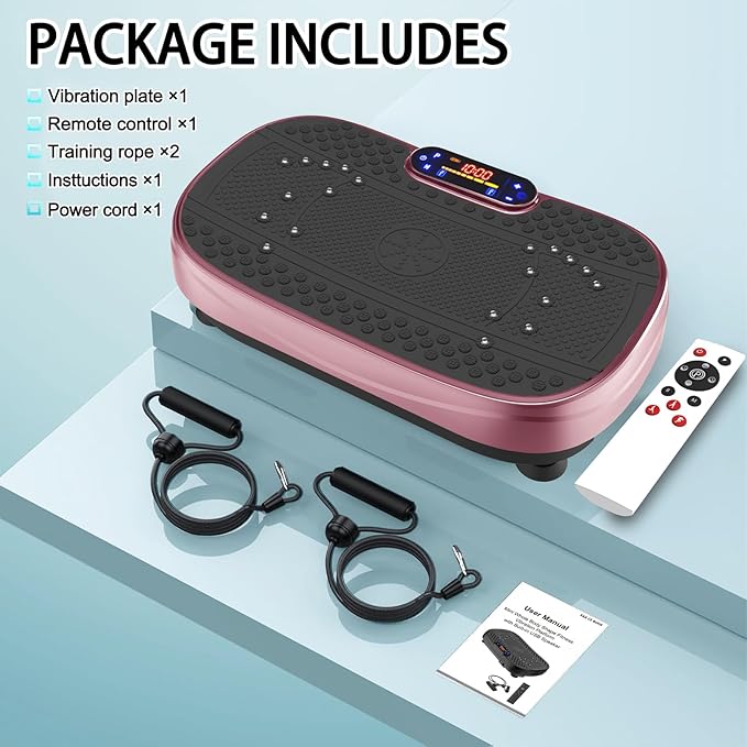 Vibration Plate Exercise Machine Whole Body Workout Vibration Fitness Platform for Home Fitness with Remote Control