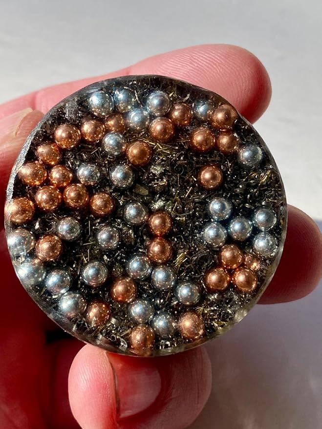 Black Tourmaline Orgone Generator Energy Accumulator 528Hz/7.83Hz/Advance Harmonics Many Beautiful Ingredients and Colors! (Black Tourmaline)