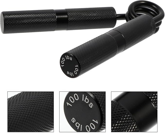 Hand Grip Strengthener and Finger Exerciser 100lbs Metal Heavy-duty Hand Gripper for Men Forearm Training Home Gym Strength Training Device Random Color