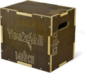 Yes4All Plyo Box, 3-in-1 Wooden Box Jumps for Home Gym, 450 lbs Boxes Step Up with Smooth Edges & Wide Built-in Handles for Jumping, Strength Training, Lunges, Squats, Dips