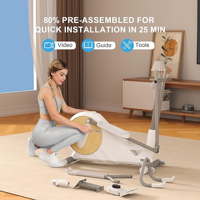 Elliptical Training Machines,Elliptical Exercise Machine for Home with Hyper-Quiet Magnetic Driving System, Elliptical Trainer/330 LBS Loading Capacity