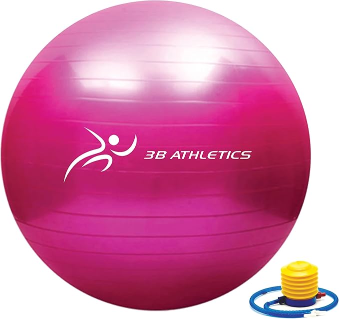 Anti-Burst Yoga Ball for Pregnancy, Slip Resistant Exercise Ball, 2 Sizes – Fitness Equipment for Home Gym, Exercise Equipment for Women, Pregnancy Must Haves, Maternity Support, Home Gym Accessories