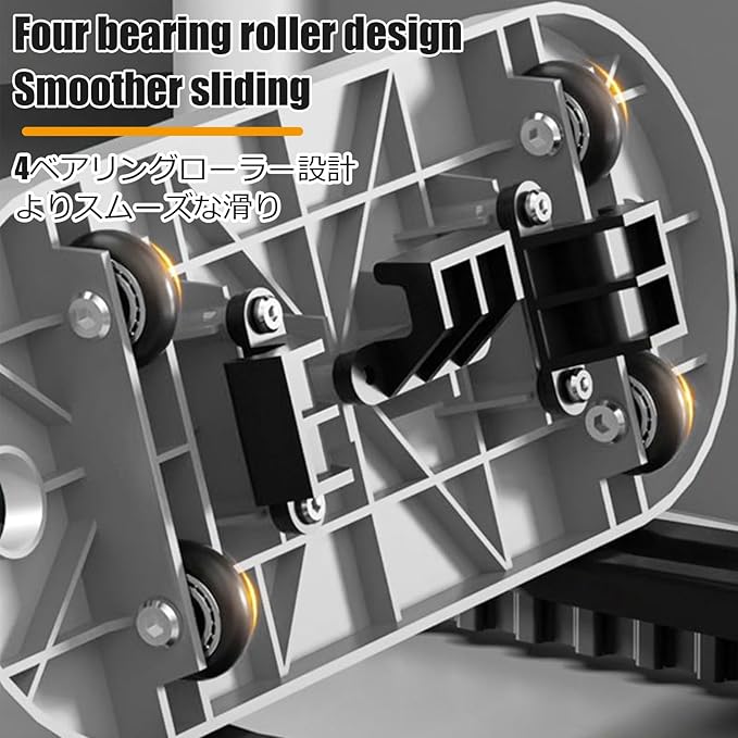 Foldable Skiing Exerciser Leg Splitter Ski Machine Portable Body Slimming Trainer Collapsible Leg Magic Machine Yoga Fitness Equipment for Use(Gray,Anti-Slip Floor mat)