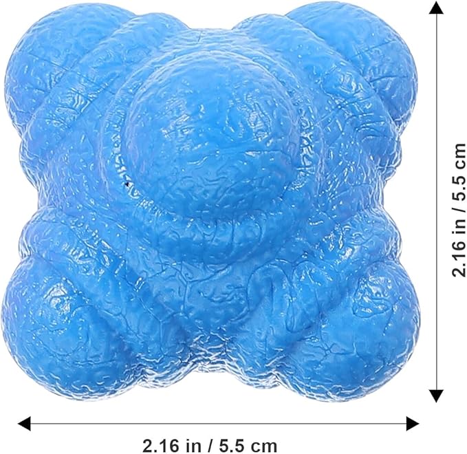 BESPORTBLE 6pcs Hexagonal Reaction Balls for Hand-Eye Coordination Agility Training Baseball Equipment with Bright Colors for Reflex Speed and Sports Exercise