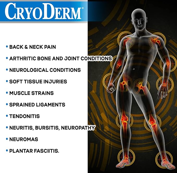 Bundle-2 Items : Cryoderm Cold Gel 4oz (Pack of 2)