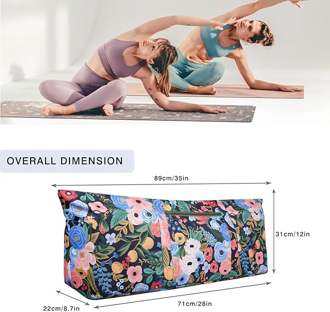 Yoga Mat Bag Yoga Mat Carrier with Shoes Compartment & Wet Pocket Pilates Bag with Zipper Pockets & Yoga Mat Holder Strap Yoga Bags and Carriers Fits All Your Stuff