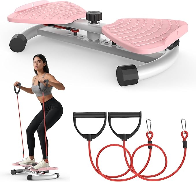 Waist Twister Machine Exercise, Ab Twister Board for Exercise, Waist Twisting Fitness Tool, Core Trainer for Women Belly Fat Loss, Home Gym Workout Equipment, Noiseless, 300 lbs Capacity