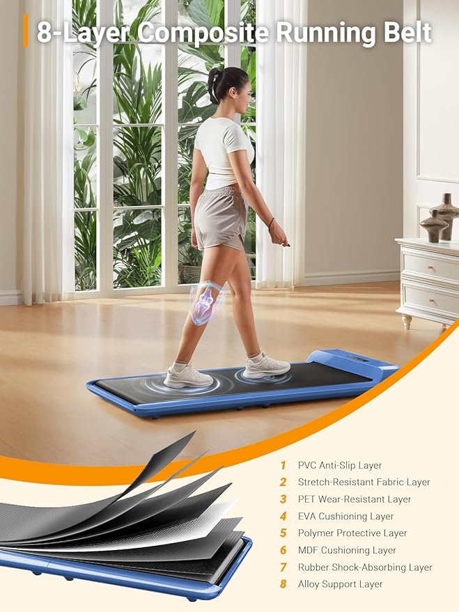 WALKINGPAD C2 Foldable Walking Pad Treadmill, Colorful Under Desk Treadmill for Home Office, Stylish Compact Design, No Assembly Needed