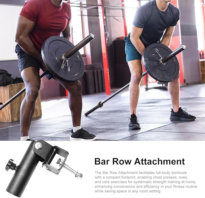 Squat Attachment,T-Shaped Gym Accessories With 360 Degrees,Split Squat Bar Attachment - For Full Body Strength Training