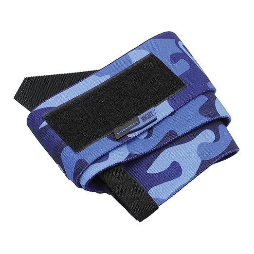 Elbow Wraps for Weightlifting - Heavy Duty Construction, 25% More Elasticity, Reinforced Stitching, Extra Wide Fastener, Easy to Adjust, (Blue Camo)