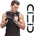 Adjustable Twister Arm Trainer, Chest Workout Equipment & Arm Trainer for Men & Women, 5-Level Resistance Home Gym Strength Training Device with Anti-Slip Grip and Steel Power Rods