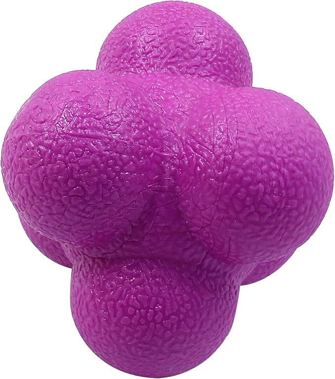 2 Pack Reaction Balls Agility Training Ball Hand Eye Coordination Training Sports Reaction Speed Multiside Reaction Ball