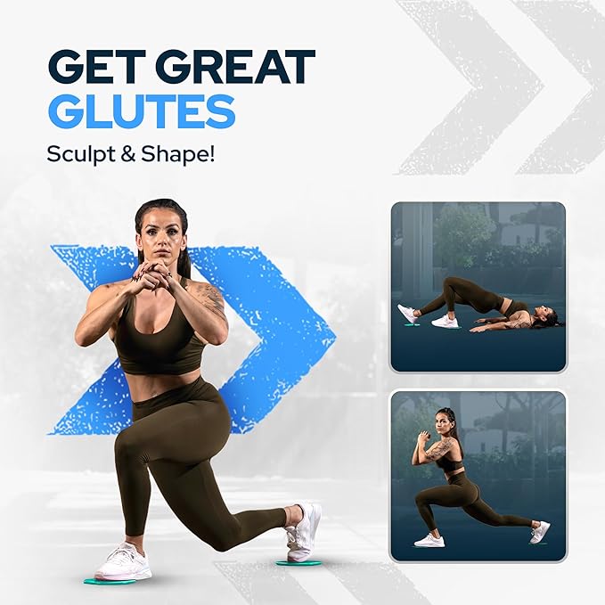 Core Sliders for Working Out 20 Disc (10 Set) Pack, Dual Sided Exercise Gliding Discs for Use on All Surfaces, Ultimate Core Trainer, Perfect for Group Training Classes, Gym & Home Total Body Workout