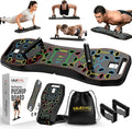 LALAHIGH Push Up Board,36 in 1 Home Gym Equipment with Ab Roller Wheel & Resistance Bands, Portable Foldable Workout Board for Full Body Strength Training Men Women,Gift for Boyfriend