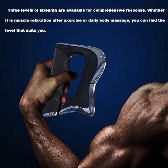 New Fascia Knife Multifunctional Massage Tool Christmas Gift Electric Fascia Knife for Muscle Relaxation Scraper for Fascial Massager for the Whole Body (White)