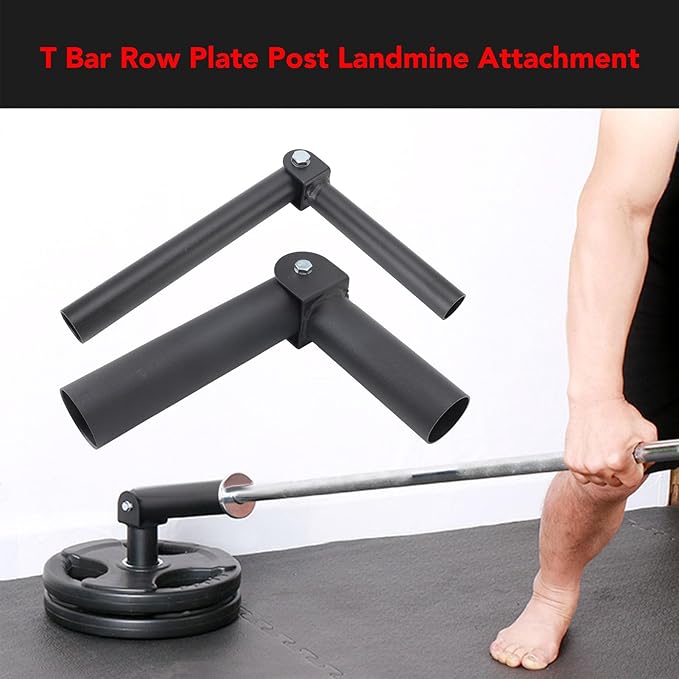 25mm T Bar Row Landmine Attachment, 360 Degree Rotating Steel Post Insert Home Gym Strength Training Equipment for Home Gym (Inner Diamete: 25mm/0.98in)