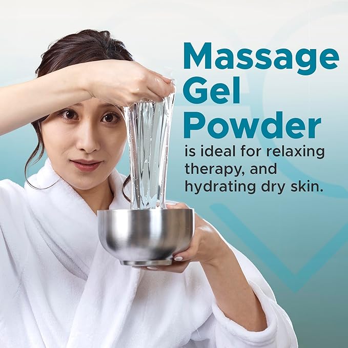 Premium Massage Gel Powder | Made in Japan | Paraben & Glycerine Free | 5g Travel Sachet Makes 16.9 fl oz