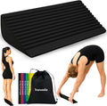 Slant Board for Calf Stretching | Achilles Stretch Board, Ankle Balance Board & Ankle Exerciser Strengthener for Relief of Plantar Fasciitis, Achilles Tendonitis & Calf Tightness | Calf Stretcher with 5 Resistance Bands & Carry Bag
