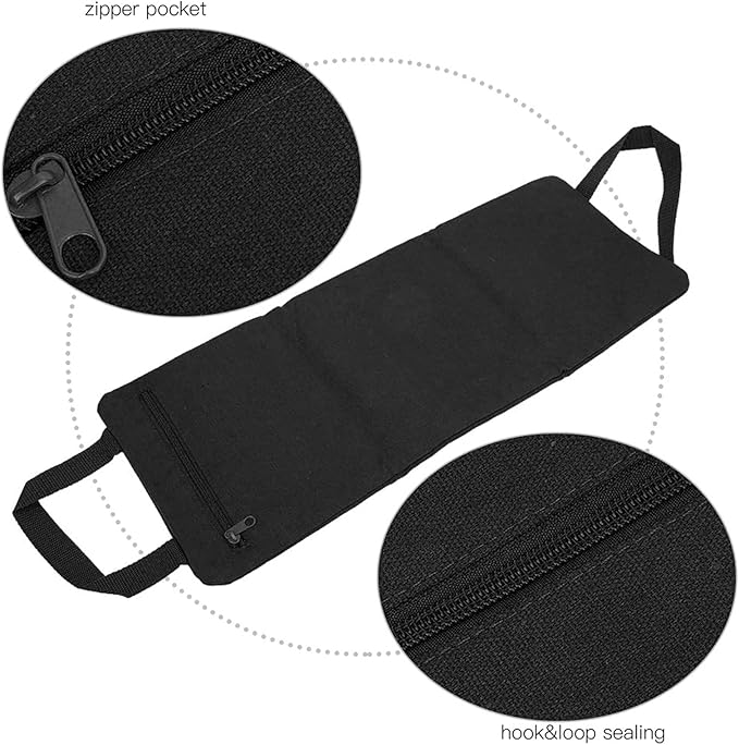 Thin Arm Weightlifting Sandbag, Yoga Fitness Freeweight Bag, Adjustable Fill Leg Slimming Training Bag with Zippered Inner and Outer Canvas Shell for Home Gym Workout