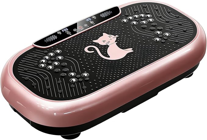 Vibration Plate Exercise Machine for Lymphatic Drainage,Weight Loss,600 Lbs Capacity,Whole Body Sonic Vibration Plate with Magnet Fitness Workout for Men Women Elderly