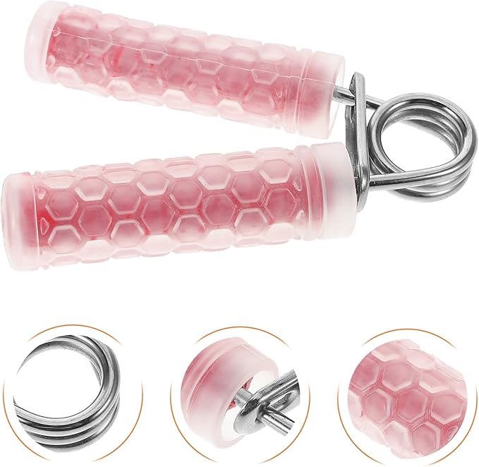 Ciieeo Grip Strength Trainer Finger Exerciser Forearm Grip Strengthener Red Crystal Hand Spring Strength Training Device for Home Gym Fitness