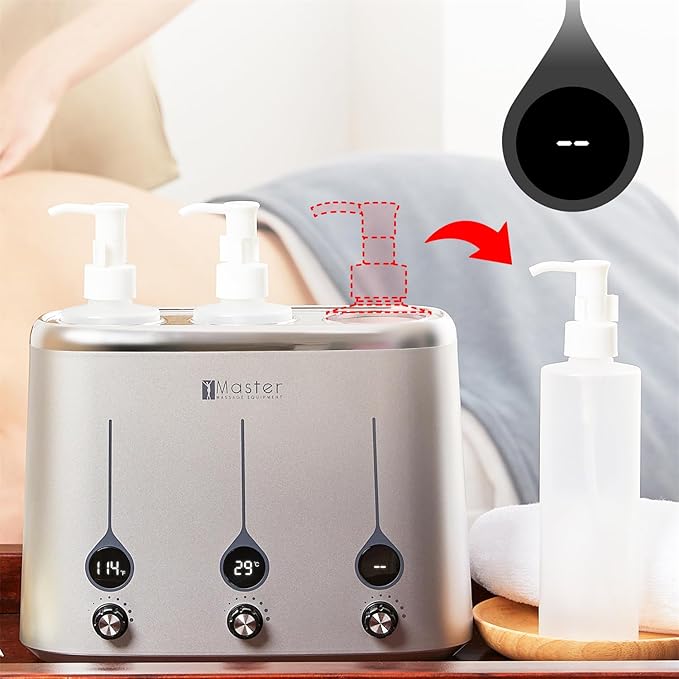 Master Massage Gen-II 3-bottles Oil Warmer for Massage Therapy & Personal Use