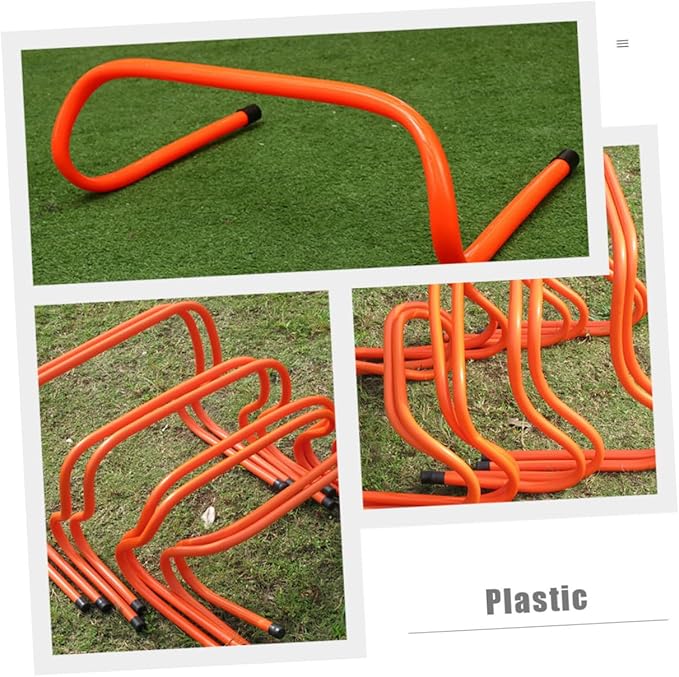 2pcs Wear-Resistant Plastic Speed Agility Training Hurdles 15cm for Soccer and Athletic Conditioning