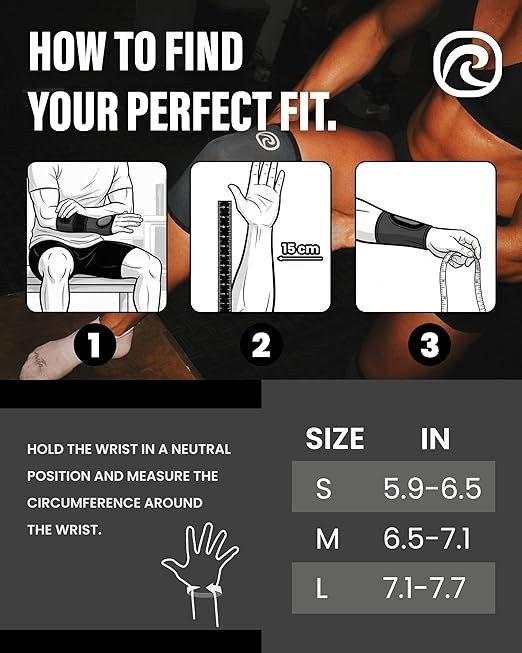 Rehband RX Wrist Support Power Max, 3-in-1 Neoprene Sleeve + Wrap for Strength Training, Protects during Kettlebell Training, stabilizes wrist, forearm protection, Colour:Arctic/White, Size:Small