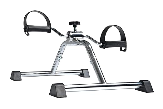 Lumex Pedal Floor Exerciser - Assembly Required, Mini Stationary Pedal Exerciser Under Desk Bike, Arm/Leg Workout Equipment, GF1965-1KD