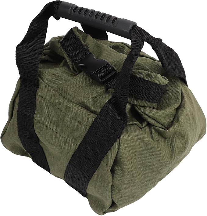 Empty Workout Sandbag with Handles, Fitness Sandbag for Weightlifting Training, Durable 16oz Canvas Power Bag with Ergonomic Grip for Home Gym Yoga Travel