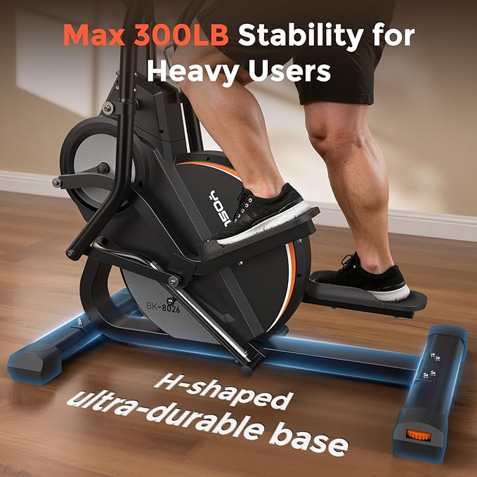 YOSUDA Elliptical Exercise Machine, 3-in-1 (Elliptical + Cardio Climber + Stair Stepper) Elliptical Machine for Home with 45°Incline, 15.5 in Stride, 16-Levals Resistance, Quiet Magnetic System