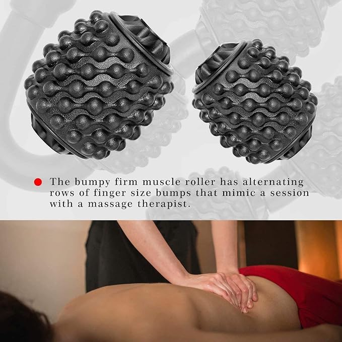 Muscle Massager Roller, Trigger Point Foam Roller for Calves, Legs, Arms, Shin Splints, Massage Tool to Relieve Soreness, Stiffness, and Tight Muscles, Cellulite and Deep Tissue Massaging